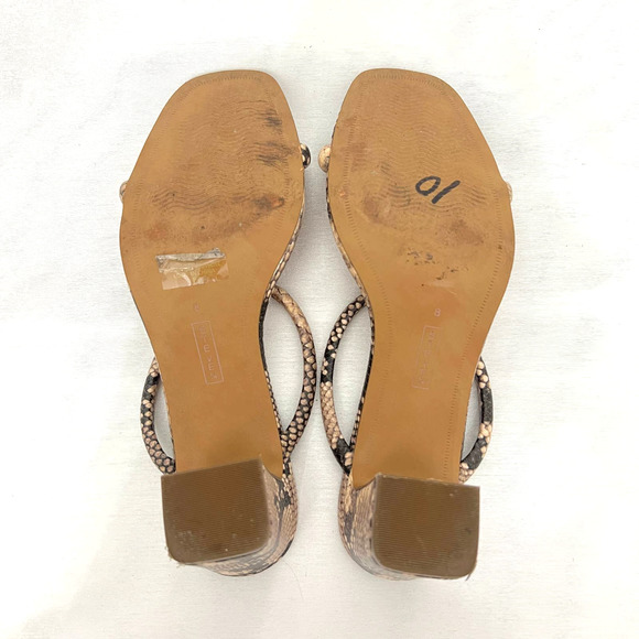 Steven by Steve Madden strappy snake skin women's sandals size 8 - Picture 4 of 5